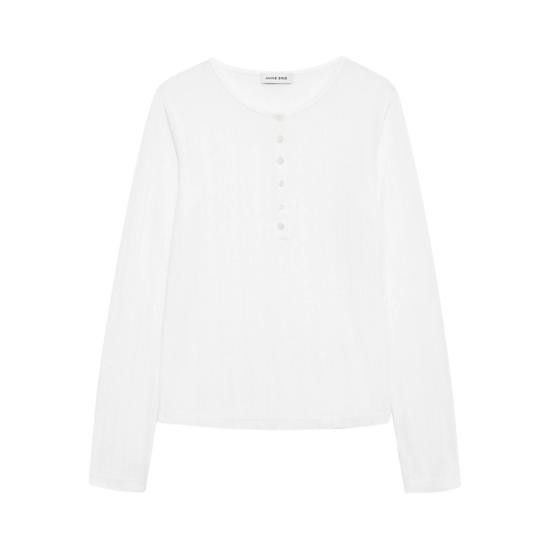 Anine Bing ANINE BING Women Tops A 08 11225 OFW26 WHITE Size XS / US 0-2 / IT 36-38 - 1 Thumbnail