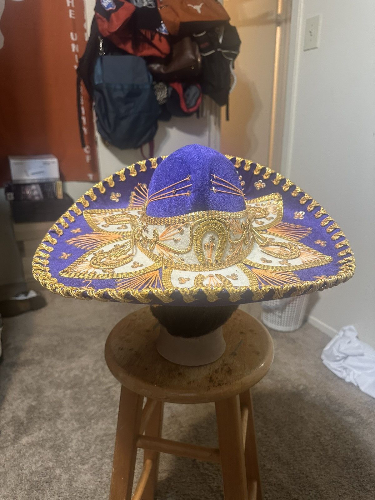New Era × Nike × Vintage Vintage Belri Embroidered Mariachi Sombrero Hat Size ONE SIZE - 4 Thumbnail