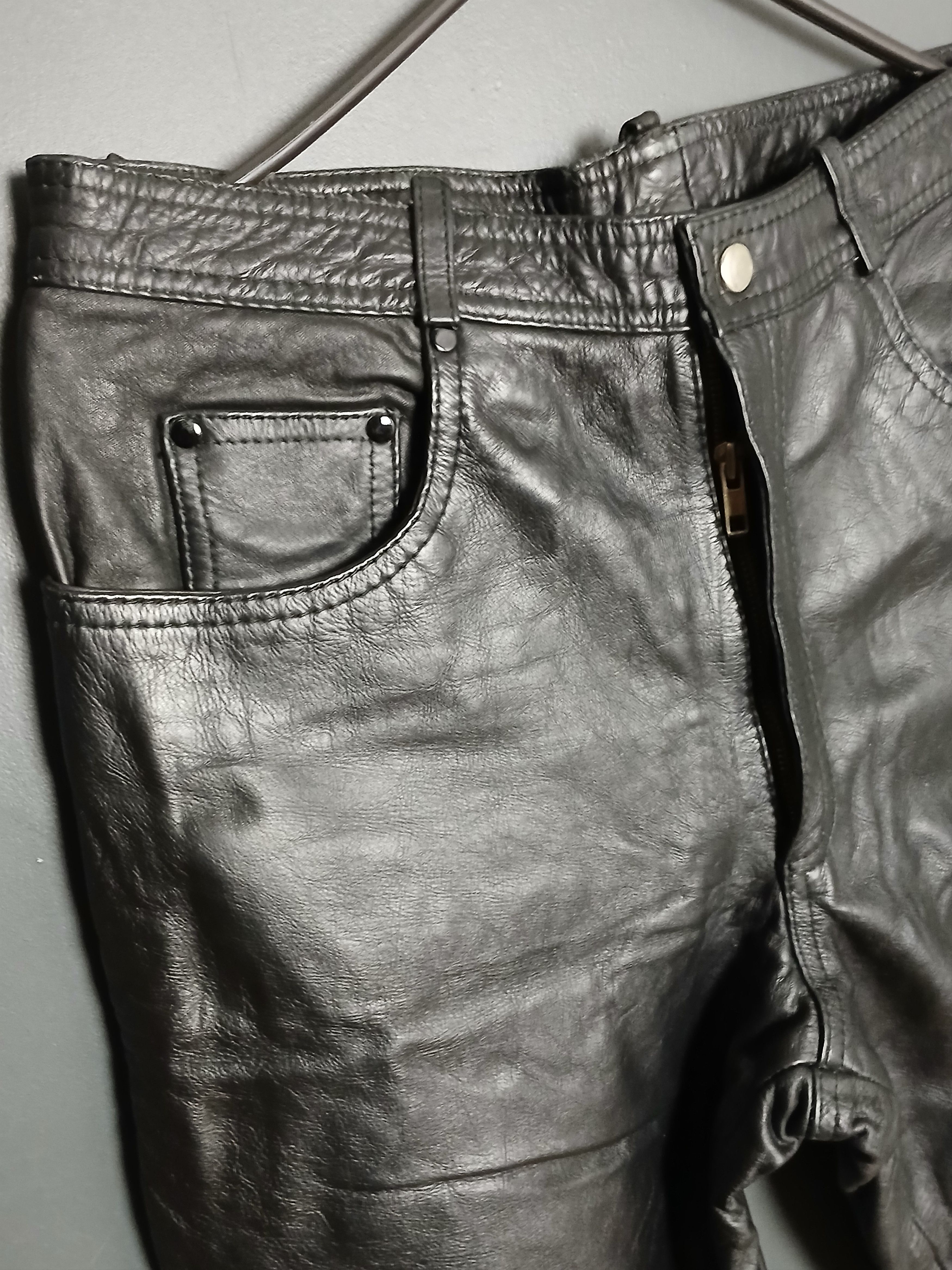 Leather × Vintage Vintage Leather Pants Size US 32 / EU 48 - 3 Thumbnail