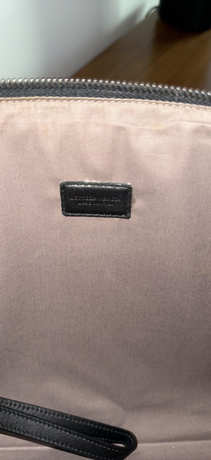 Bottega Veneta Bottega Veneta Black Leather Large Clutch Size ONE SIZE - 5 Thumbnail