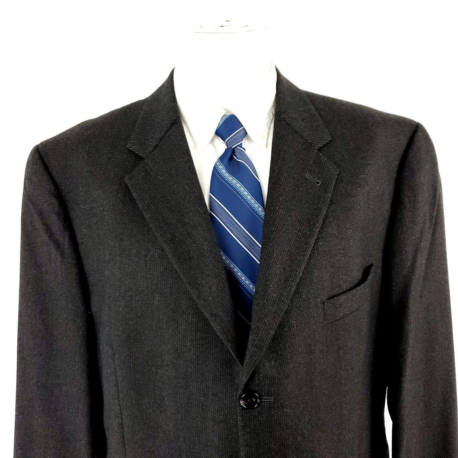 Joseph Abboud Joseph Abboud Flannel Wool 3 Button Sport Coat 42R OR Slim F Size 42R - 1 Thumbnail
