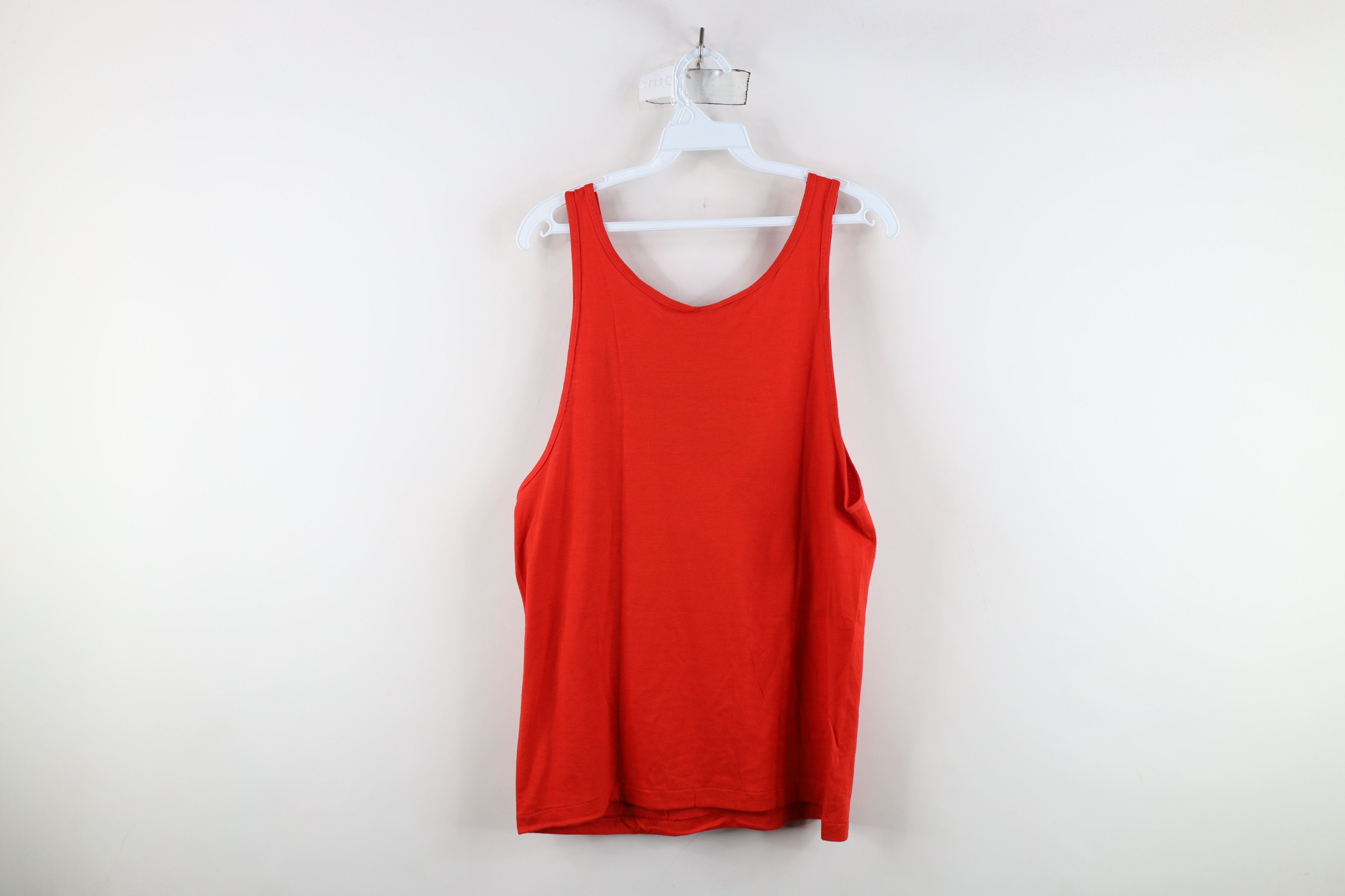 Adidas × Vintage Deadstock Vintage 80s 90s Adidas Tank Top T-Shirt Red USA Size US S / EU 44-46 / 1 - 9 Thumbnail