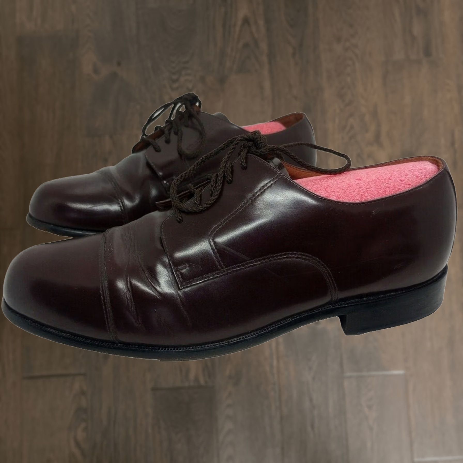 bostonian classic dress shoes Vintage Classics Mens 8.5W Burgundy Leather Cap Toe Lace up bostonian loafers