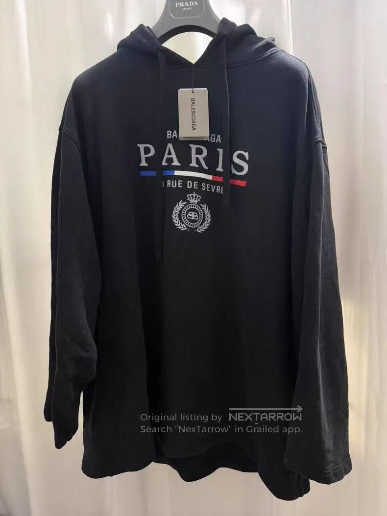Balenciaga Balenciaga Black Embroidered Wheat Sweater Size US M / EU 48-50 / 2 - 1 Thumbnail