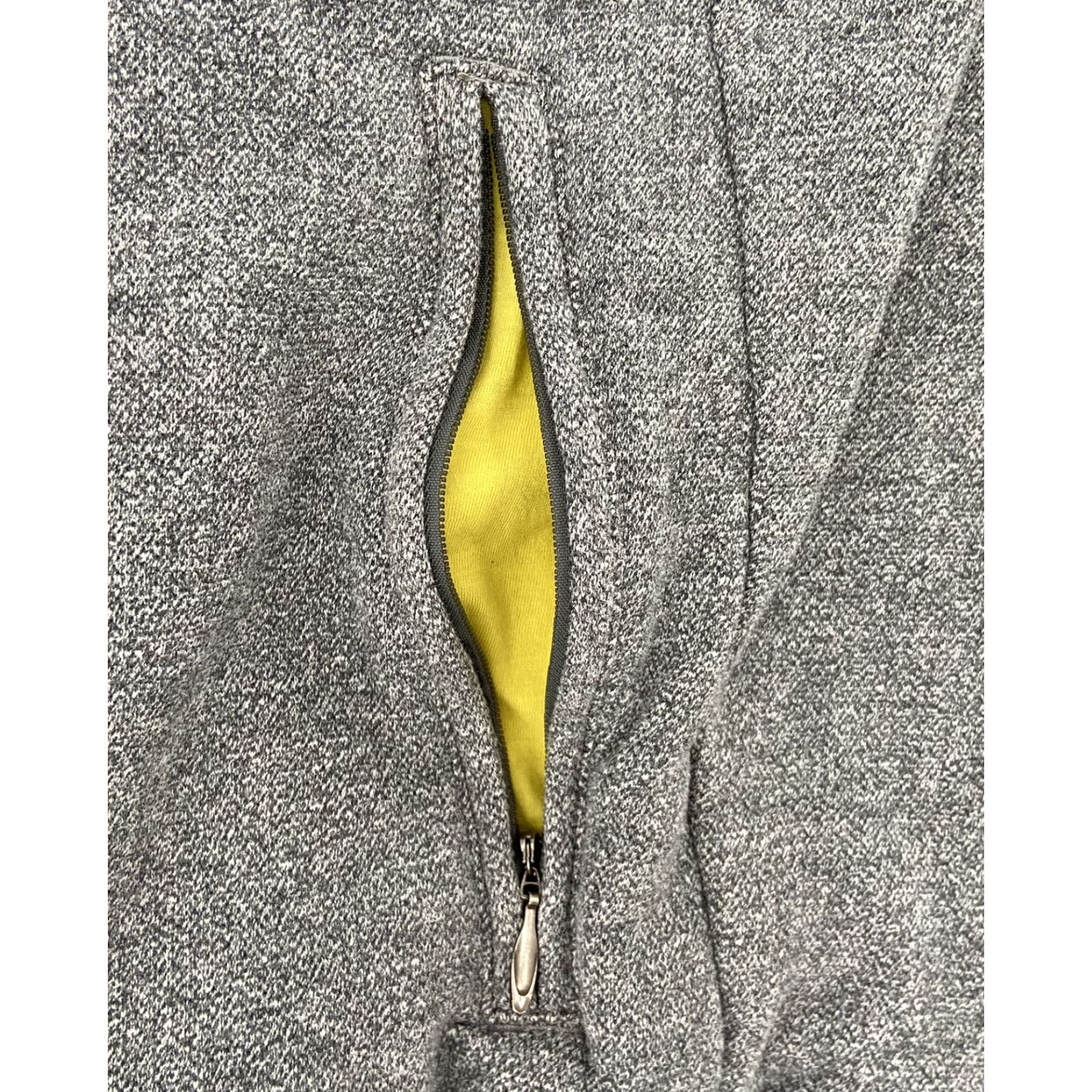 New Balance NEW BALANCE Jacket Womens Large Gray Yellow Athletic Full Zip Heritage Track Athleisure Size L / US 10 / IT 46 - 6 Thumbnail