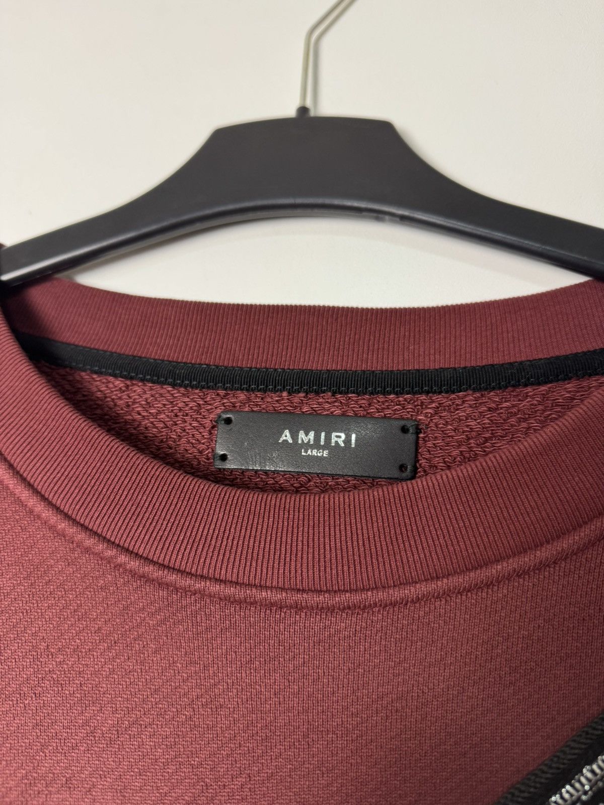 Amiri Amiri Sweatshirt Crewneck Maroon Burgundy Luxury Designer Size US L / EU 52-54 / 3 - 13 Thumbnail