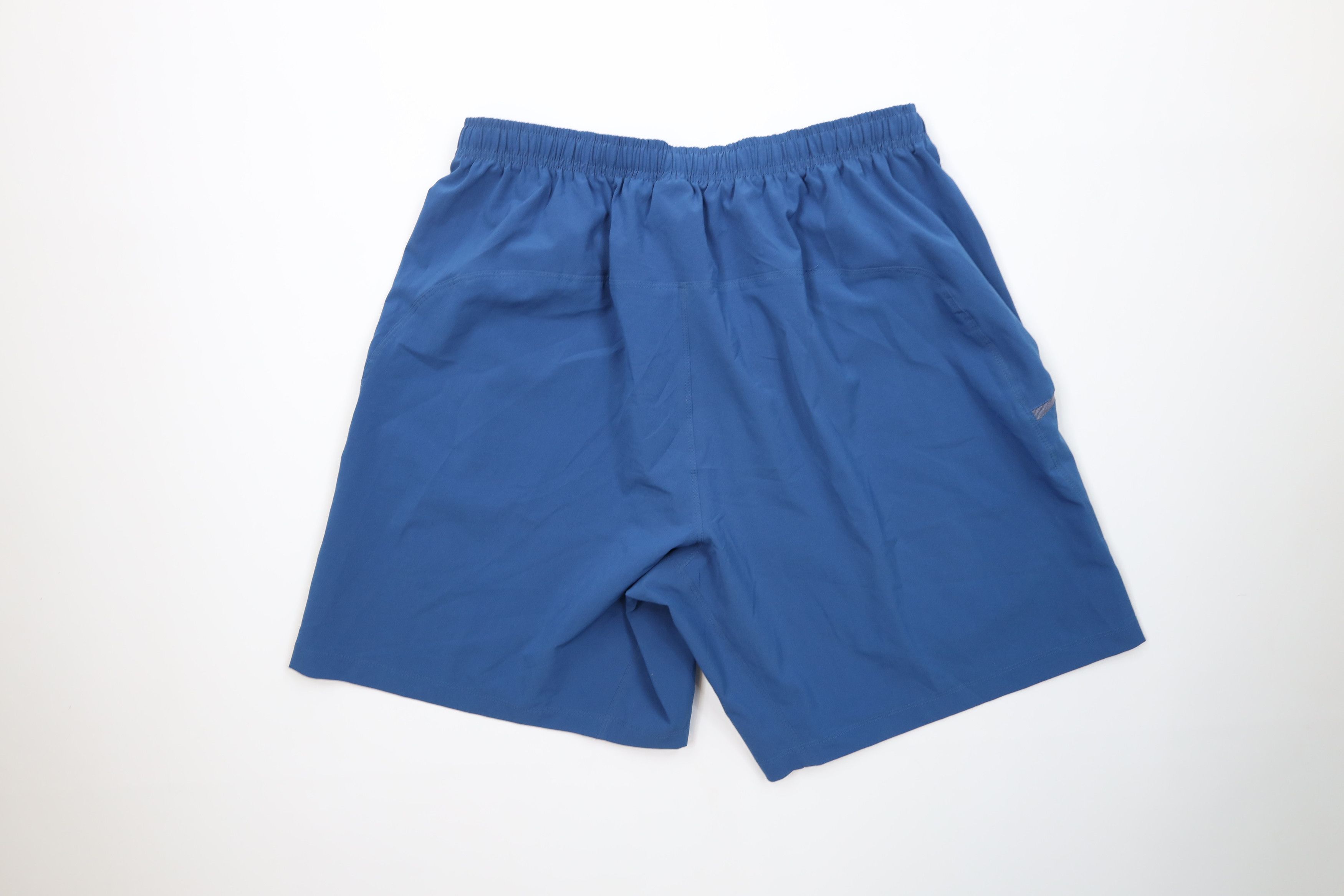 Nike Vintage Nike Mini Swoosh Stretch Above Knee Shorts Blue Size US 36 / EU 52 - 11 Thumbnail