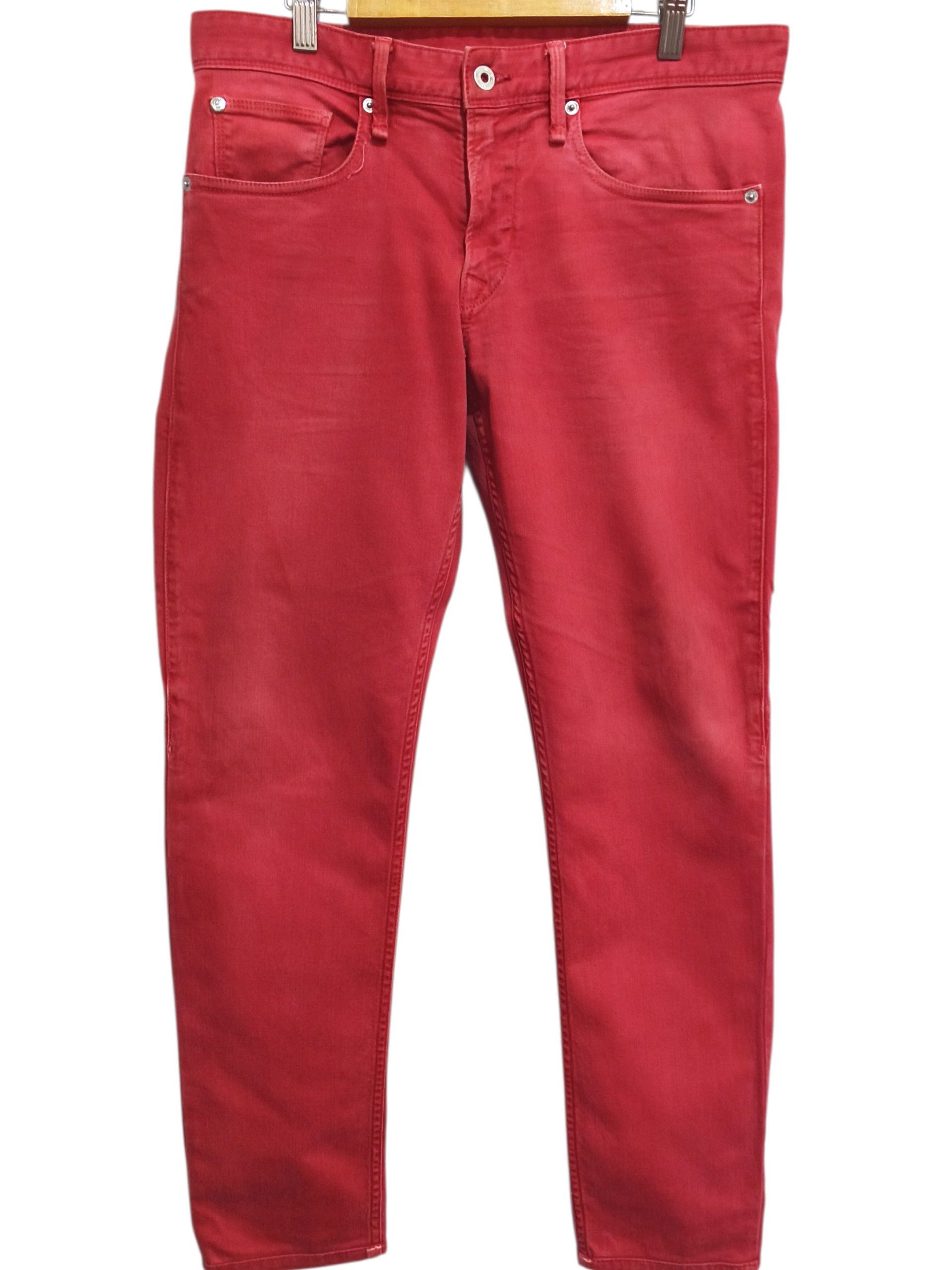 Love Moschino Y2K Love Moschino Red Slim Fit Stretch Denim Jeans Size 32" / US 10 / IT 46 - 1 Thumbnail