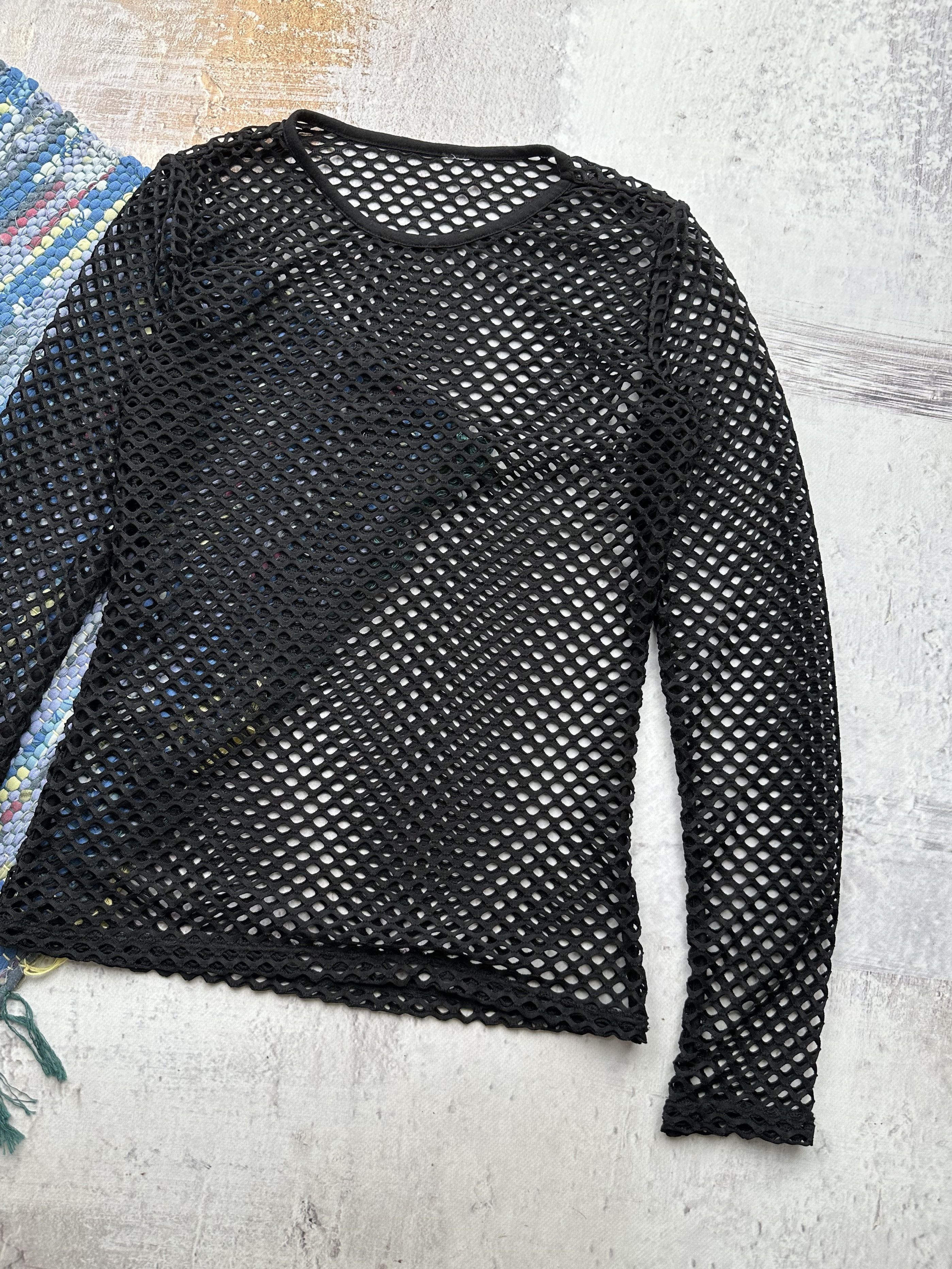 Vintage Vintage Mesh Long Sleeve A293(561) Size M / US 6-8 / IT 42-44 - 3 Thumbnail