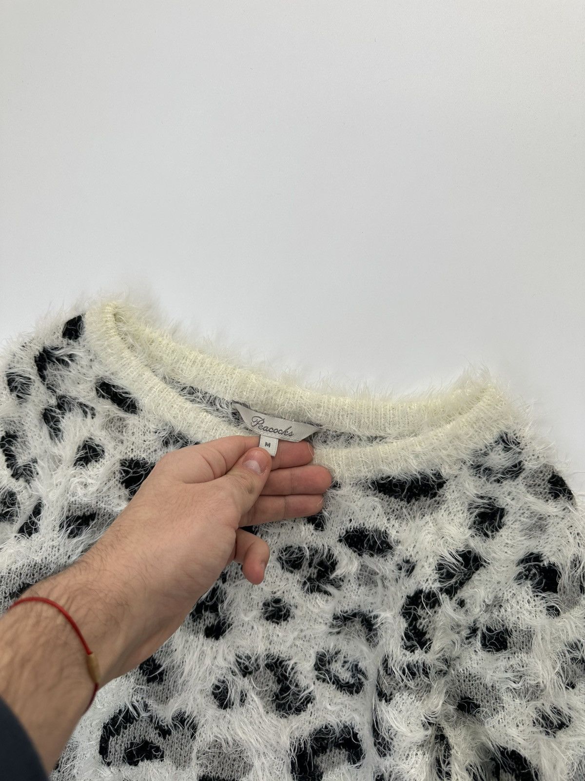 Japanese Brand Faux Fur Style Women’s Swearer Plaid White Size M / US 6-8 / IT 42-44 - 7 Thumbnail