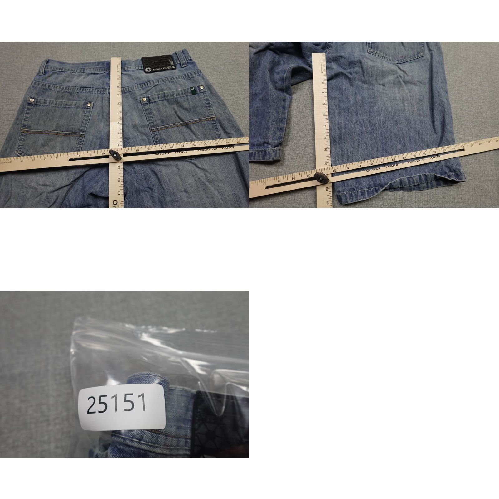 Southpole VINTAGE Southpole Mens Shorts 34 Blue Baggy Loose Fit Hip Hop Skater Retro Denim Size US 34 / EU 50 - 8 Thumbnail