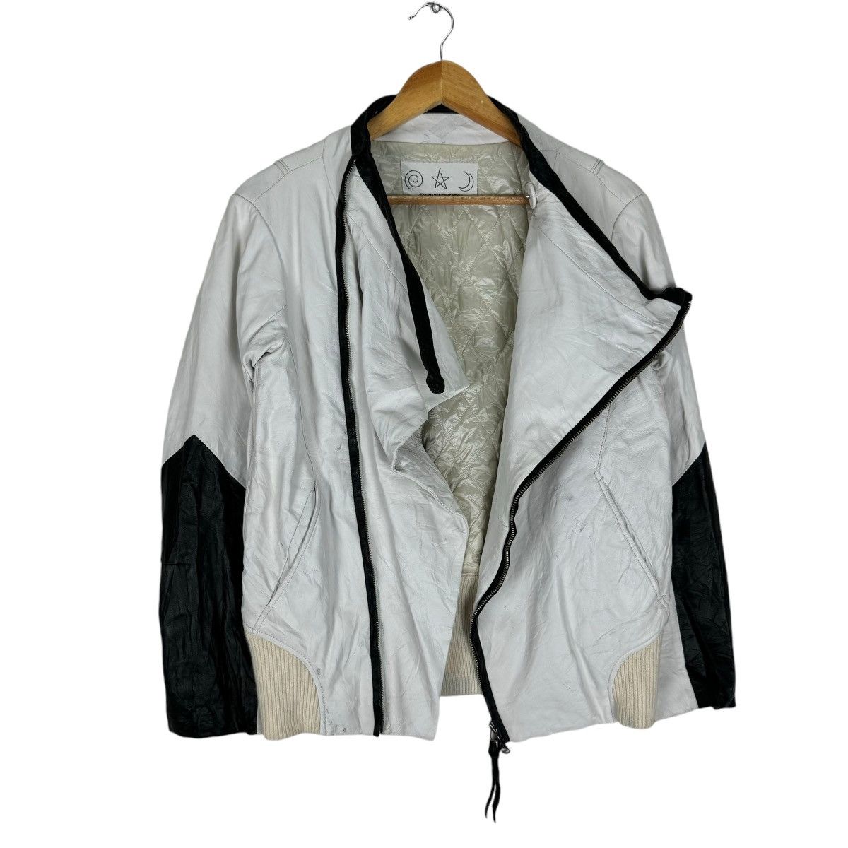 Issey Miyake ☀️TSUMORI CHISATO ISSEY MIYAKE LEATHER BIKERS JACKET Size M / US 6-8 / IT 42-44 - 6 Thumbnail