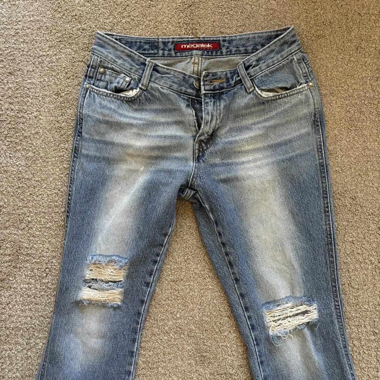 Designer Vintage Low Rise Blue Flared Size 26" / US 2 / IT 38 - 5 Thumbnail