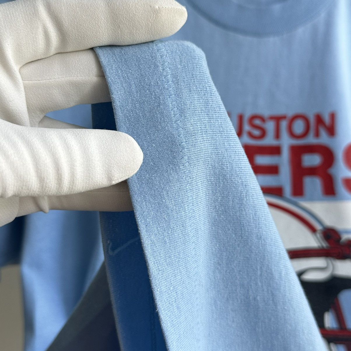 NFL × Vintage VINTAGE HOUSTON OILERS 1987 PLAY-OFFS NFL TEE SINGLE STITCH Size US L / EU 52-54 / 3 - 10 Thumbnail