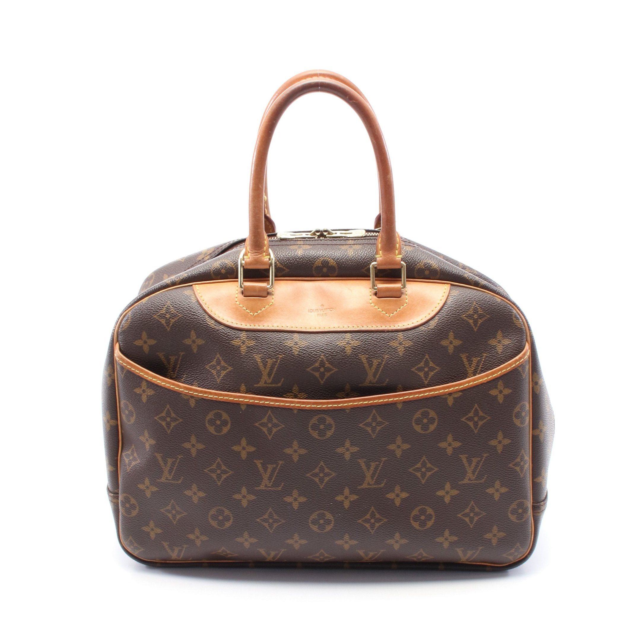 Louis Vuitton Louis Vuitton Deauville Bowling Vanity Monogram Handbag Leather Brown Size ONE SIZE - 1 Thumbnail