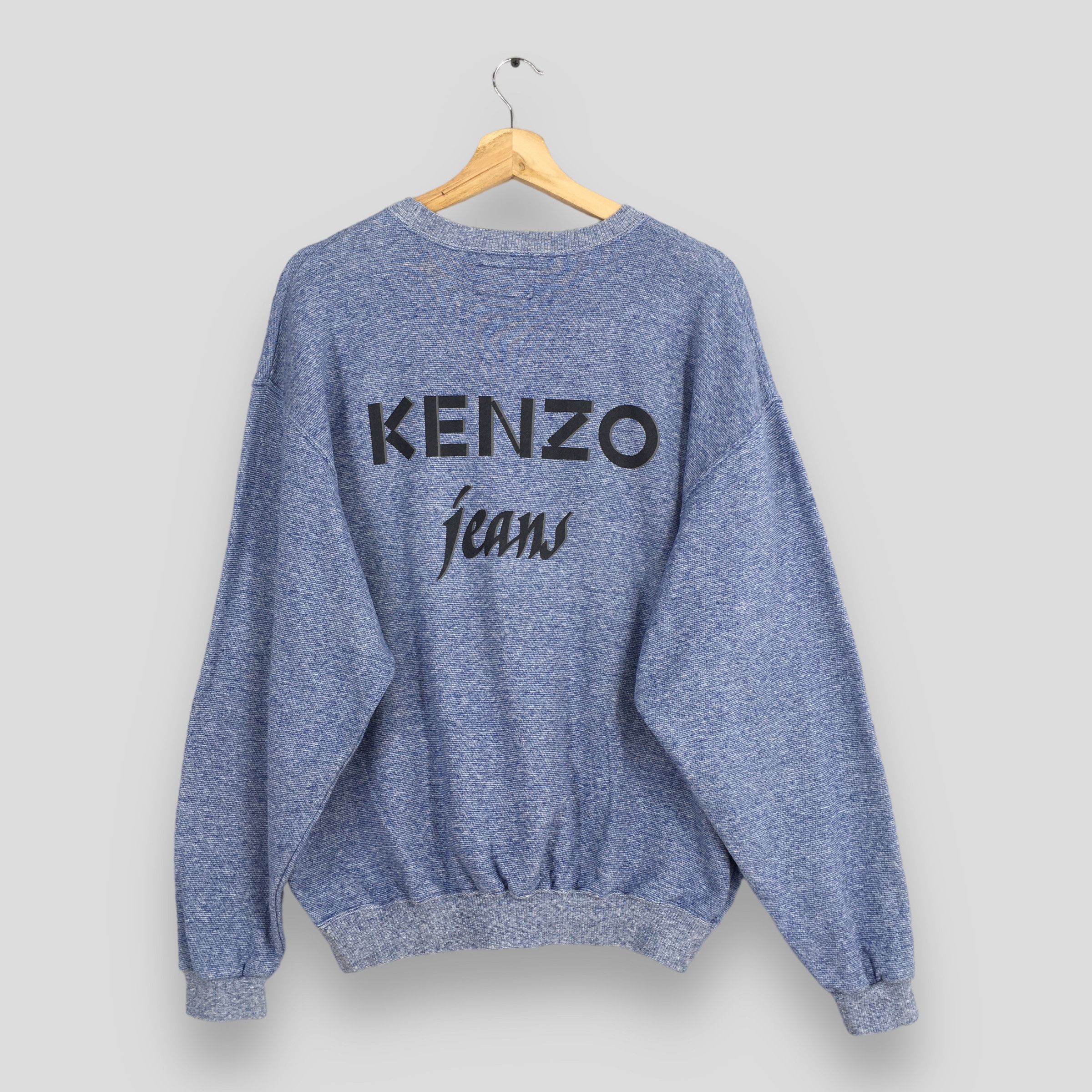 Kenzo × Vintage Vintage Kenzo Jeans Blue Sweatshirt Medium Size US M / EU 48-50 / 2 - 7 Thumbnail