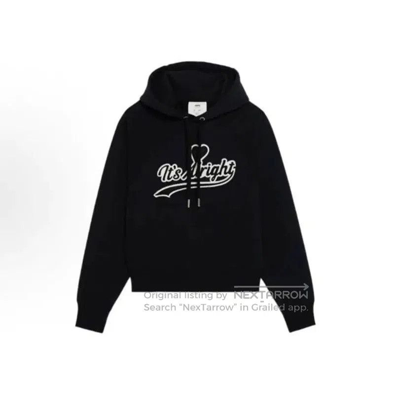 AMI AMI Black Cotton Women's Hoodie . Size L / US 10 / IT 46 - 6 Thumbnail