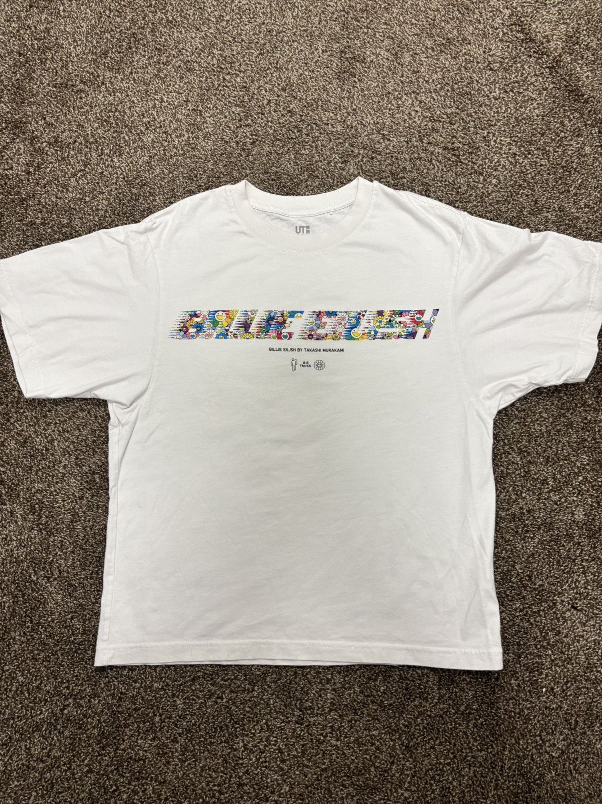 Billie Eilish x Takashi Murakami x Uniqlo White T-Shirt