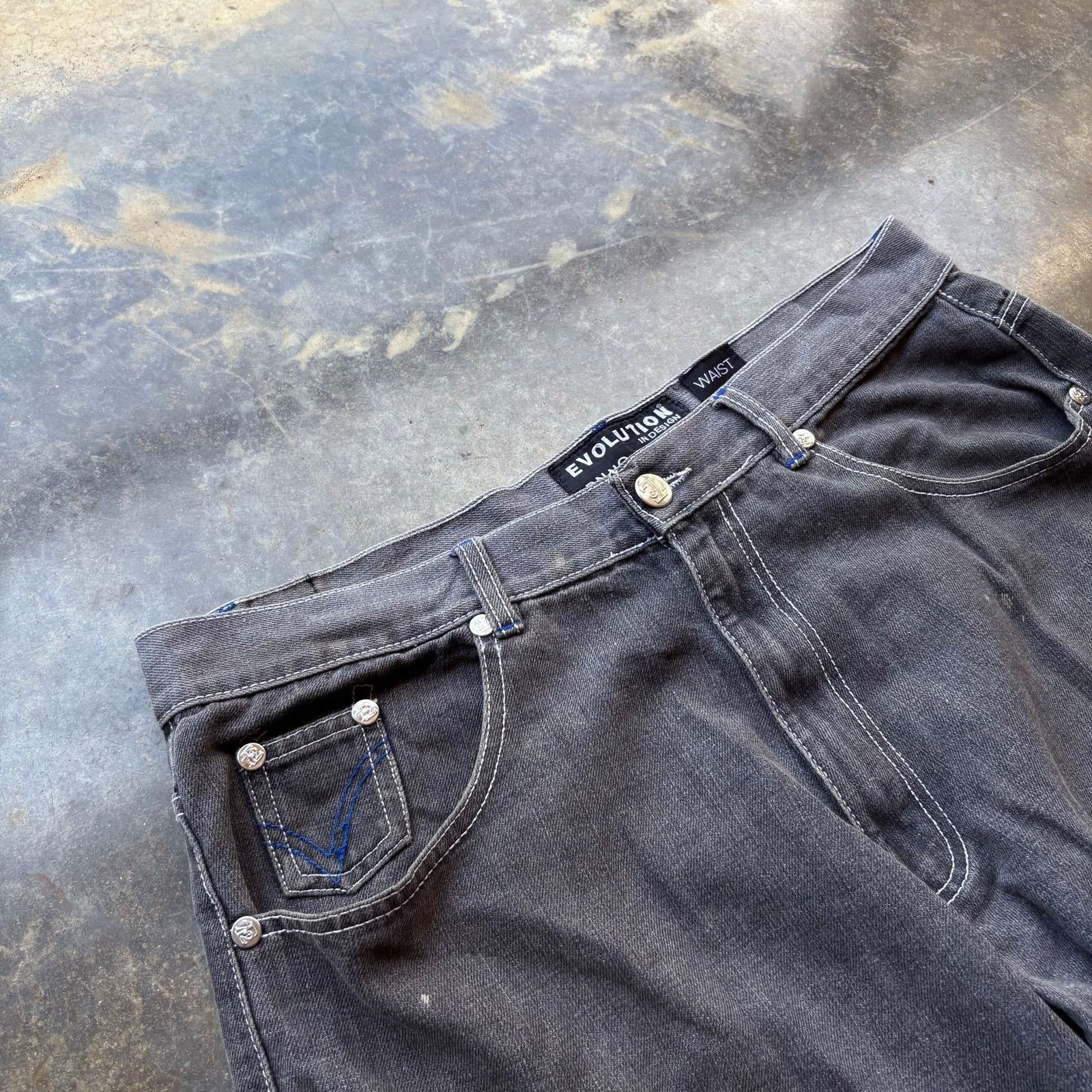 Southpole Vintage Baggy Y2K Evolution Denim Jorts Size US 38 / EU 54 - 3 Thumbnail