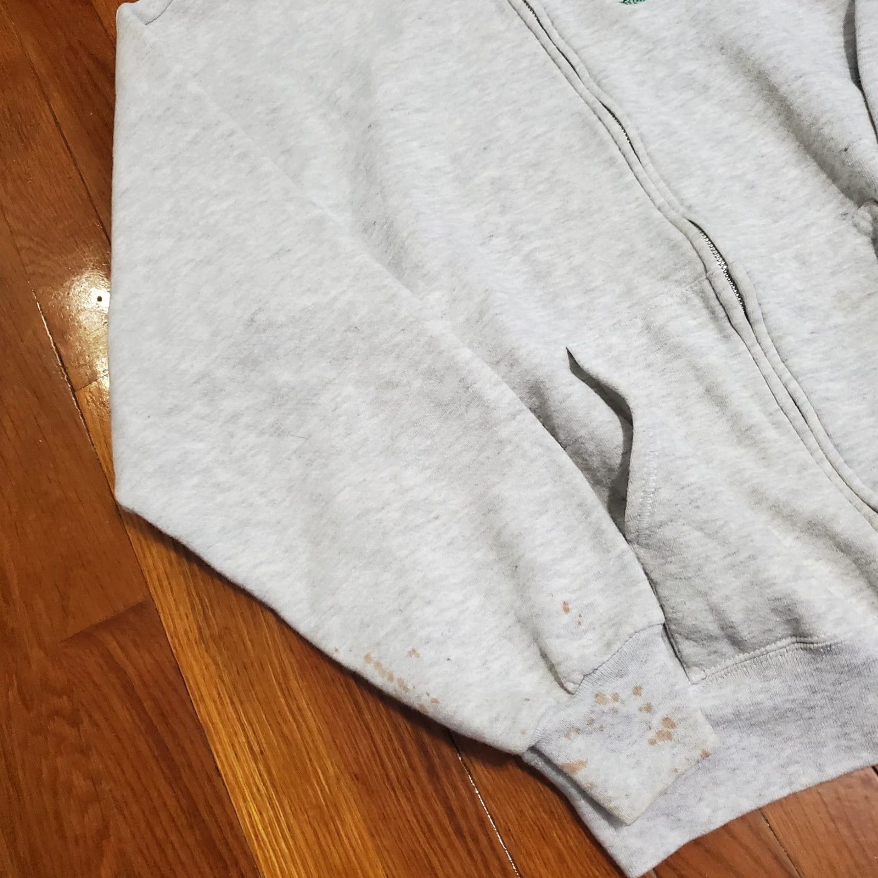 Jerzees VINTAGE Kilauea Military Camp Volcano Hawaii Hoodie Full Zip Sz Large Stained Size US L / EU 52-54 / 3 - 2 Thumbnail
