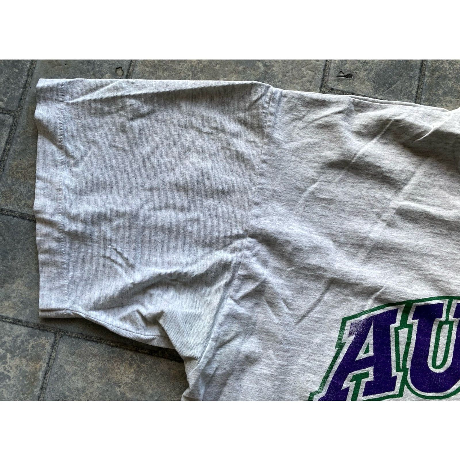 Anvil VINTAGE Anvil T-Shirt Gray Short Sleeve 1992 Men L Austin Texas Shirt Womens? No, Men. Size US L / EU 52-54 / 3 - 7 Thumbnail