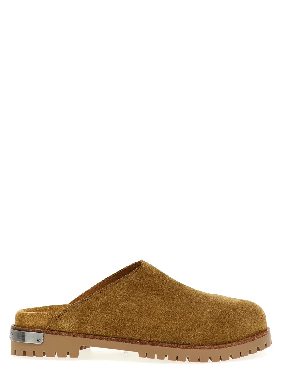 Off-White o1y0225 Logo Mules in Camel Size US 7 / EU 40 - 1 Thumbnail