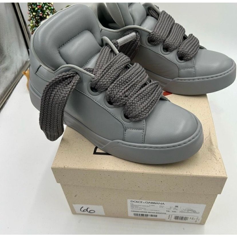 Dolce & Gabbana Mens Dolce & Gabanna skate low top leather sneakers size 44 Size US 11 / EU 44 - 10 Thumbnail