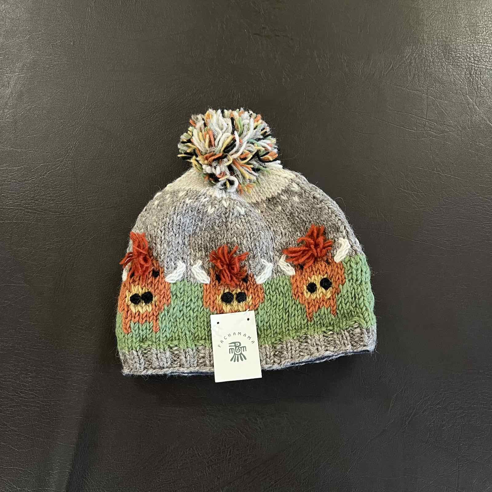 Handmade × Japanese Brand Rare Pachamama Handmade Wool Beanie Size ONE SIZE - 1 Thumbnail