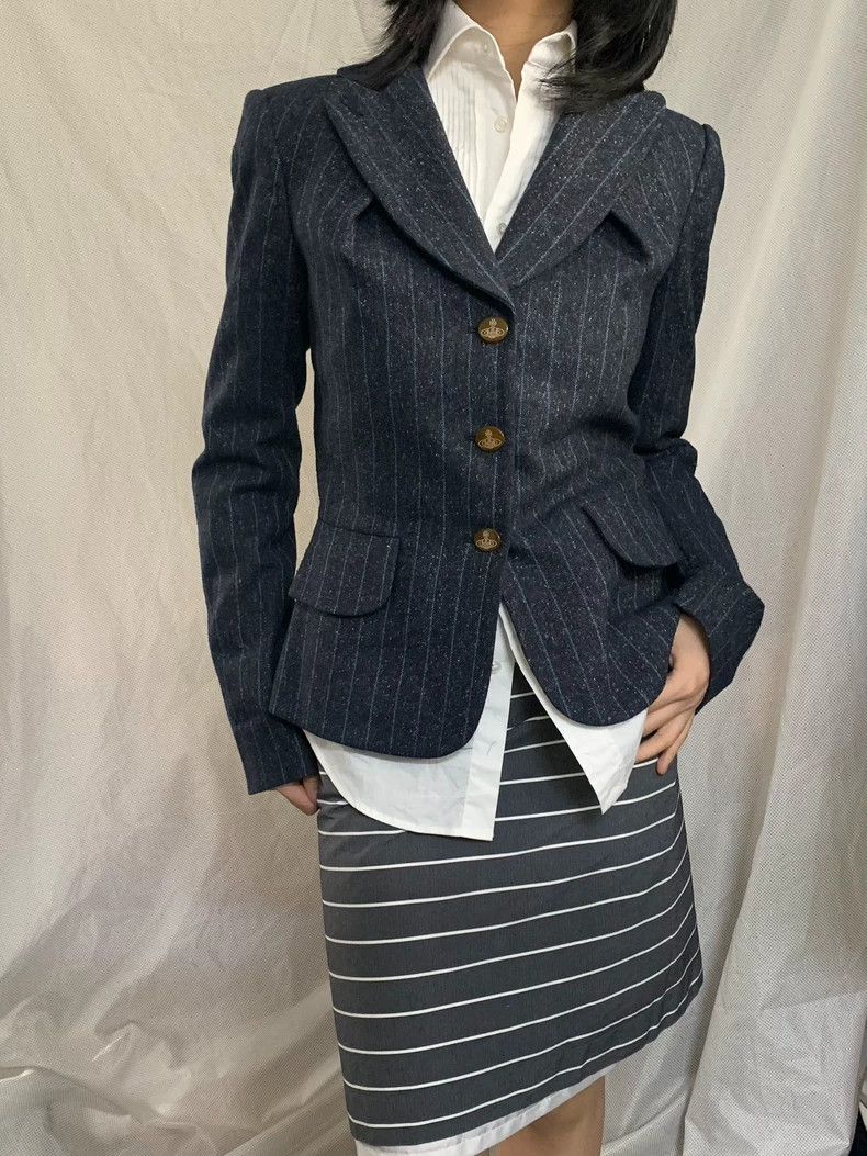 Vivienne Westwood Vivienne Westwood Wool Silk Blend Blazer - dmc Size US M / EU 48-50 / 2 - 1 Thumbnail