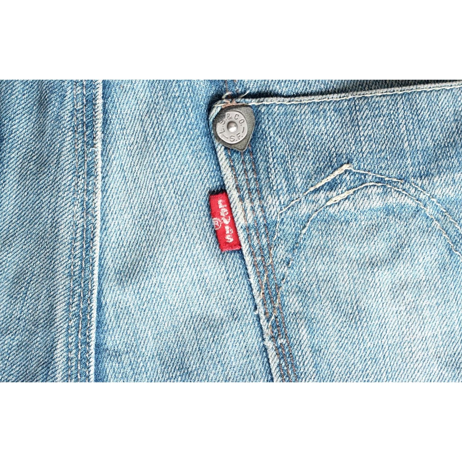 Levi's VINTAGE LEVI’S 80s Red Button BIG DADDY Straight Jeans Men 31/32 Blue Denim DZ6707 Width 31 L32 Size US 31 - 6 Thumbnail
