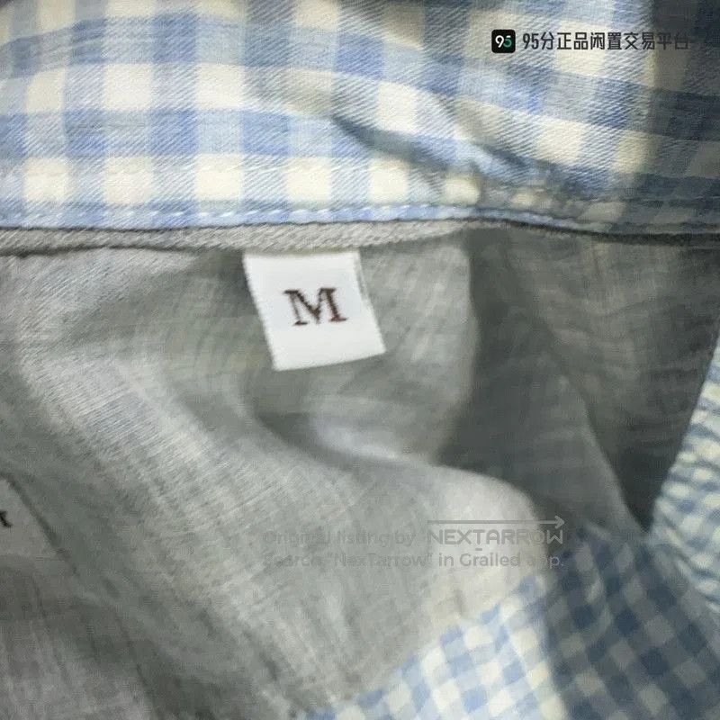 Brunello Cucinelli Brunello Cucinelli Men's Blue Check Long. Size US M / EU 48-50 / 2 - 7 Thumbnail