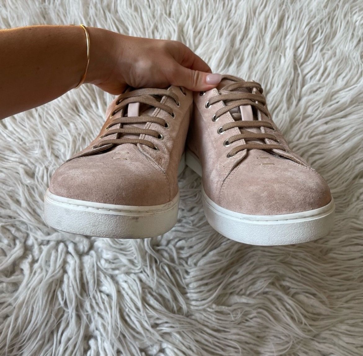 Gianvito Rossi Gianvito Rossi Men’s Suede Pink Low Top Sneakers EUC 43 Size US 10 / EU 43 - 4 Thumbnail
