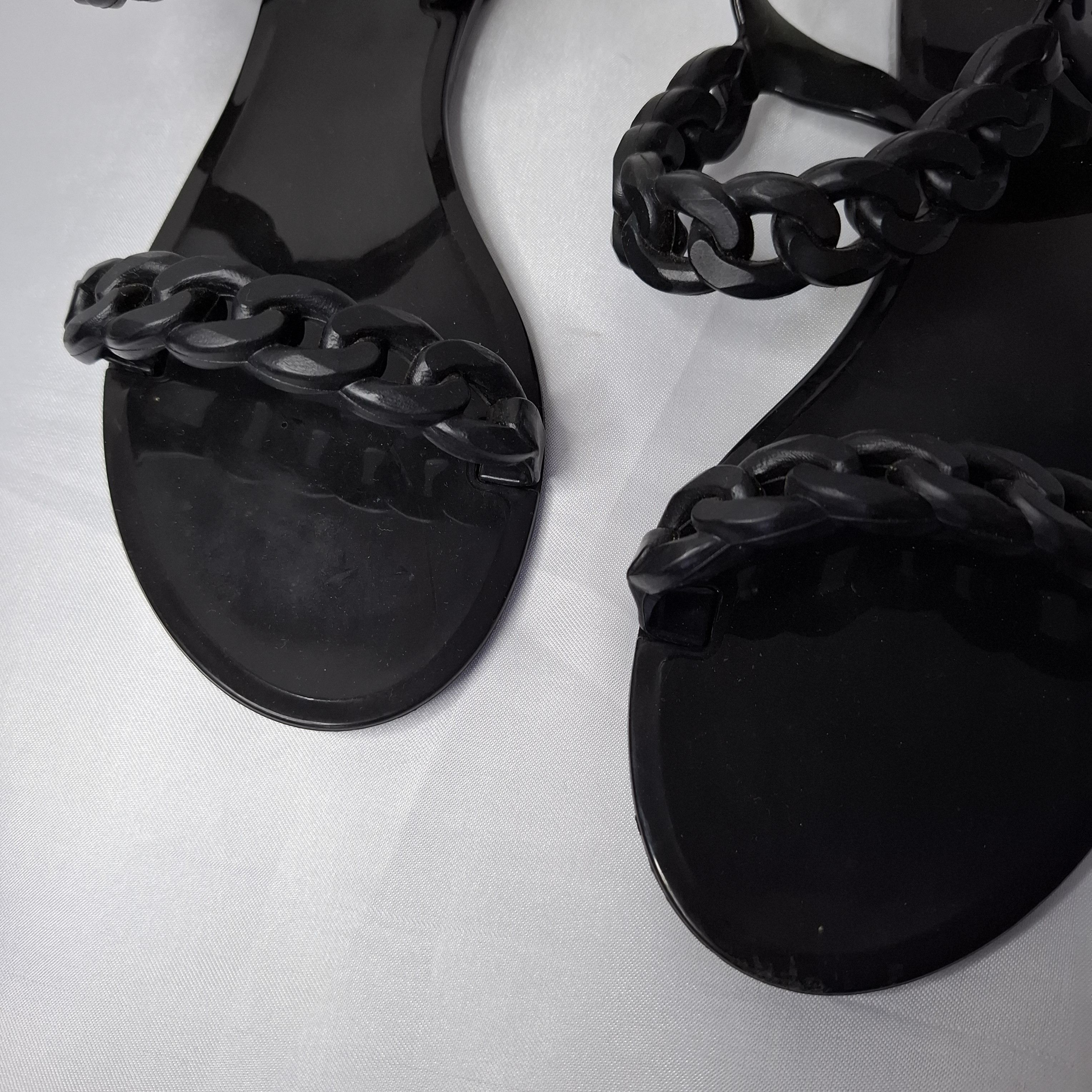 Givenchy Givenchy Jelly Chain Link Flat Open Toe Slingback Sandals Size US 7 / IT 37 - 5 Thumbnail