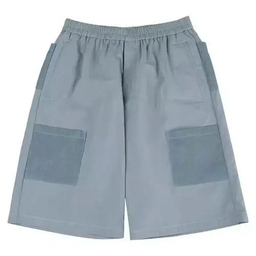 Japanese Brand 21SS Indigo Union Japan Blue Grey Outdoor Pockets Shorts Size US 30 / EU 46 - 2 Thumbnail