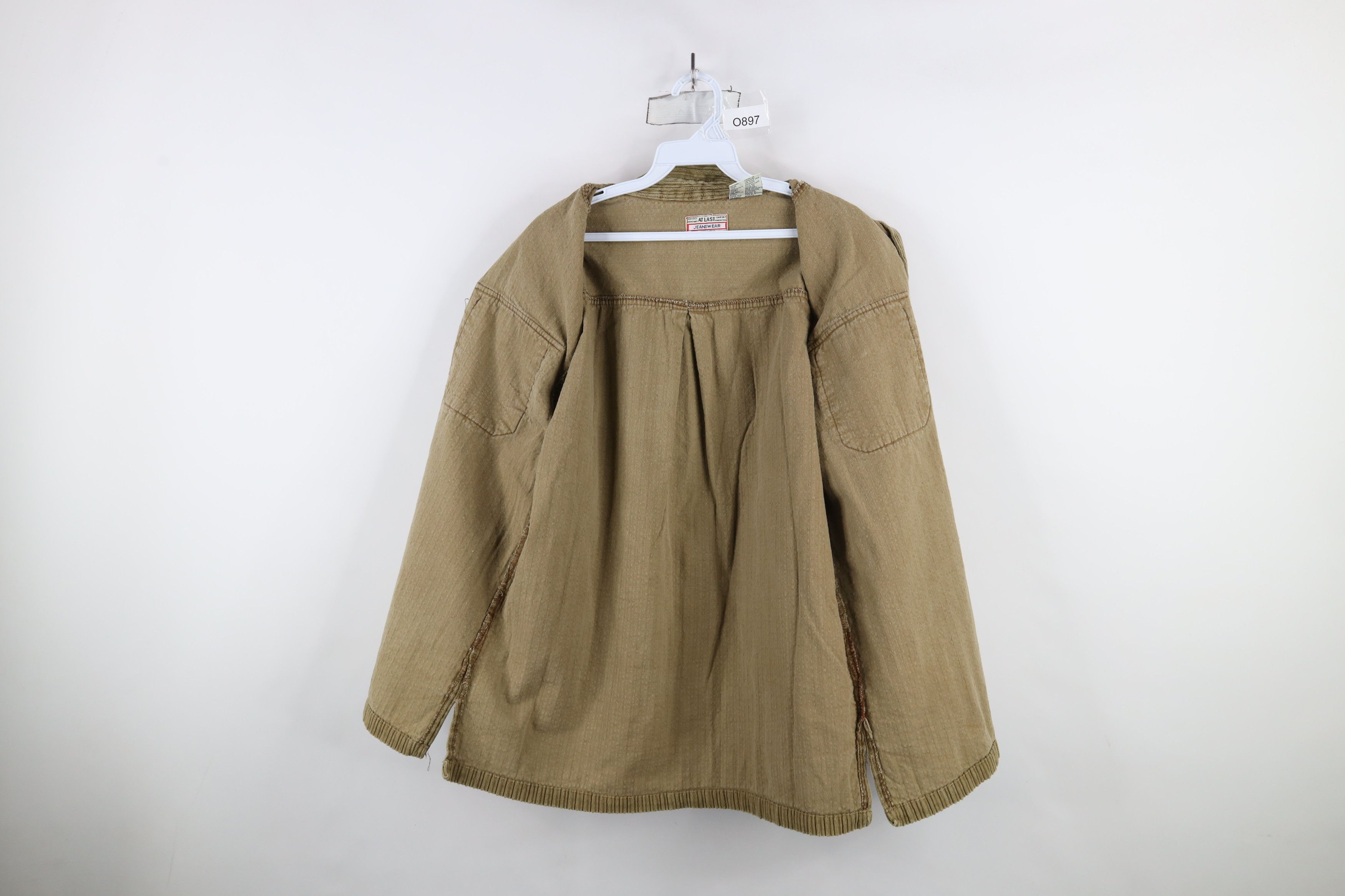 Vintage Vintage 90s Y2K Streetwear Full Zip Corduroy Shirt Jacket Size M / US 6-8 / IT 42-44 - 11 Thumbnail