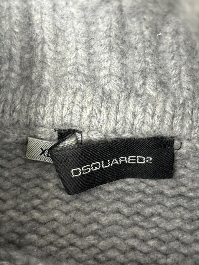 Dsquared2 AW2007 Dsquared2 Grey Wool Embroidered Patch Turtleneck Size US S / EU 44-46 / 1 - 9 Thumbnail