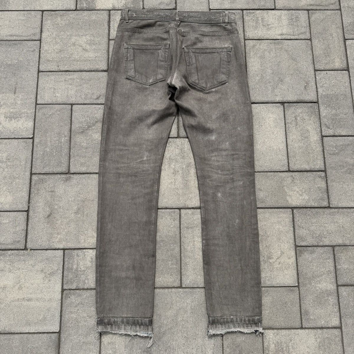 Rick Owens SS09 Rick Owens Silver Wax Detroit Cut Denim Size US 30 / EU 46 - 5 Thumbnail