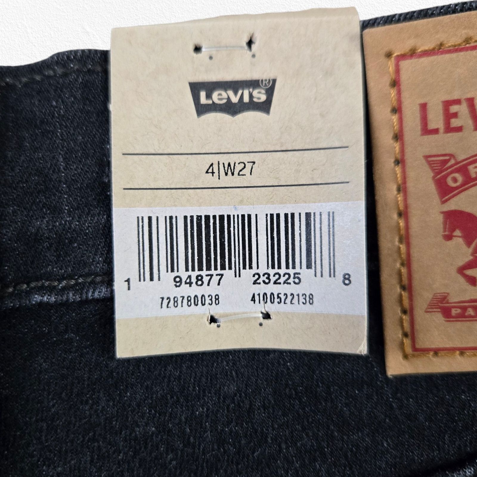 Levi's Levi's Black High Rise Cut Off Denim Shorts Size 27 Size 27" / US 4 / IT 40 - 10 Thumbnail