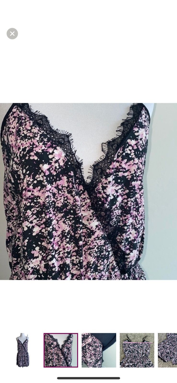 Buffalo David Bitton Buffalo David button medium gossamer lace trim romper Size 30" / US 8 / IT 44 - 2 Thumbnail