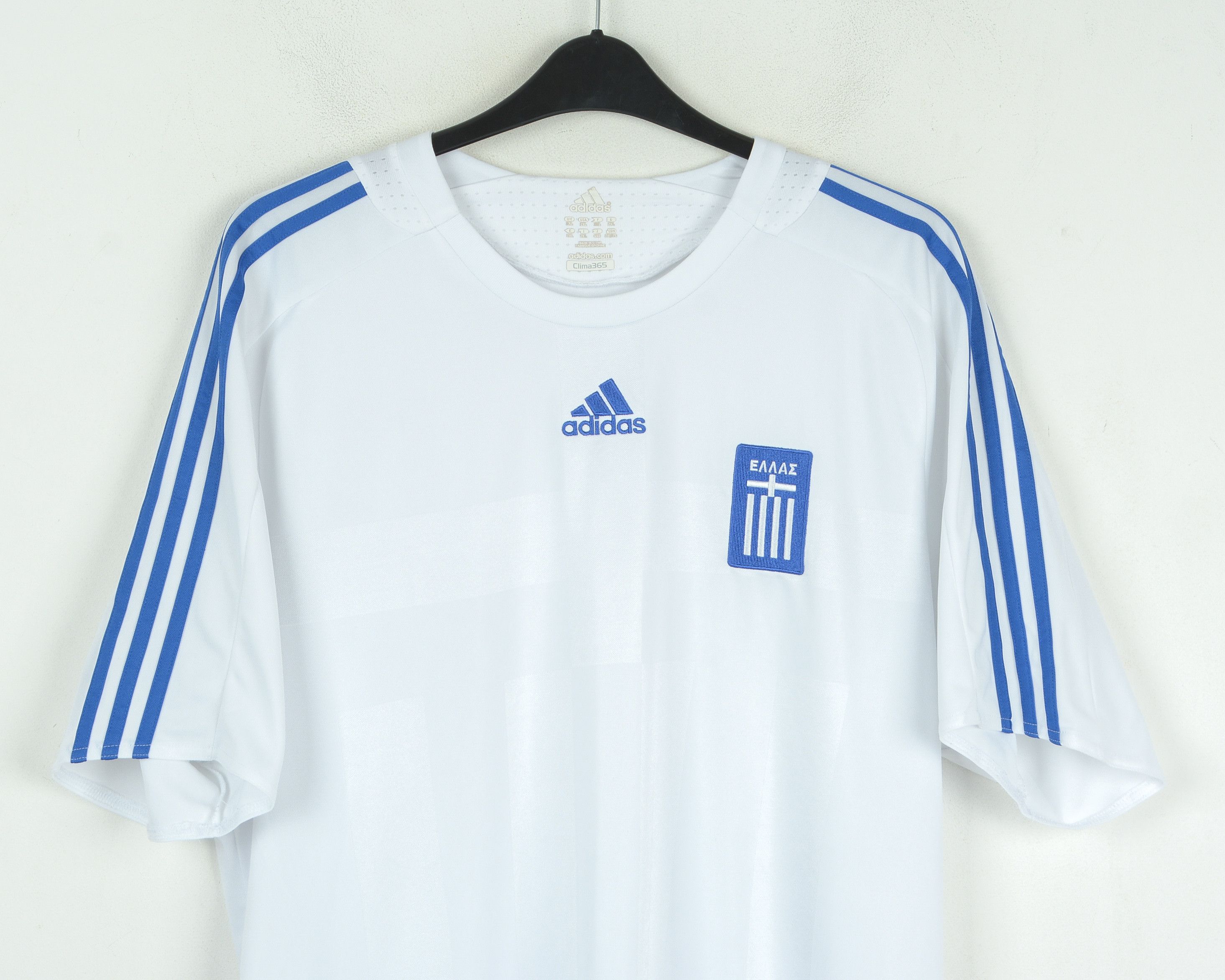 Adidas Greece 2XL Football Soccer Home Jersey Shirt EURO 2008 2009 Size US XXL / EU 58 / 5 - 2 Thumbnail