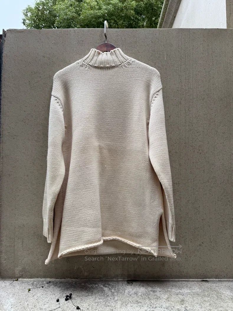Yohji Yamamoto size os Beige pocket wool sweater