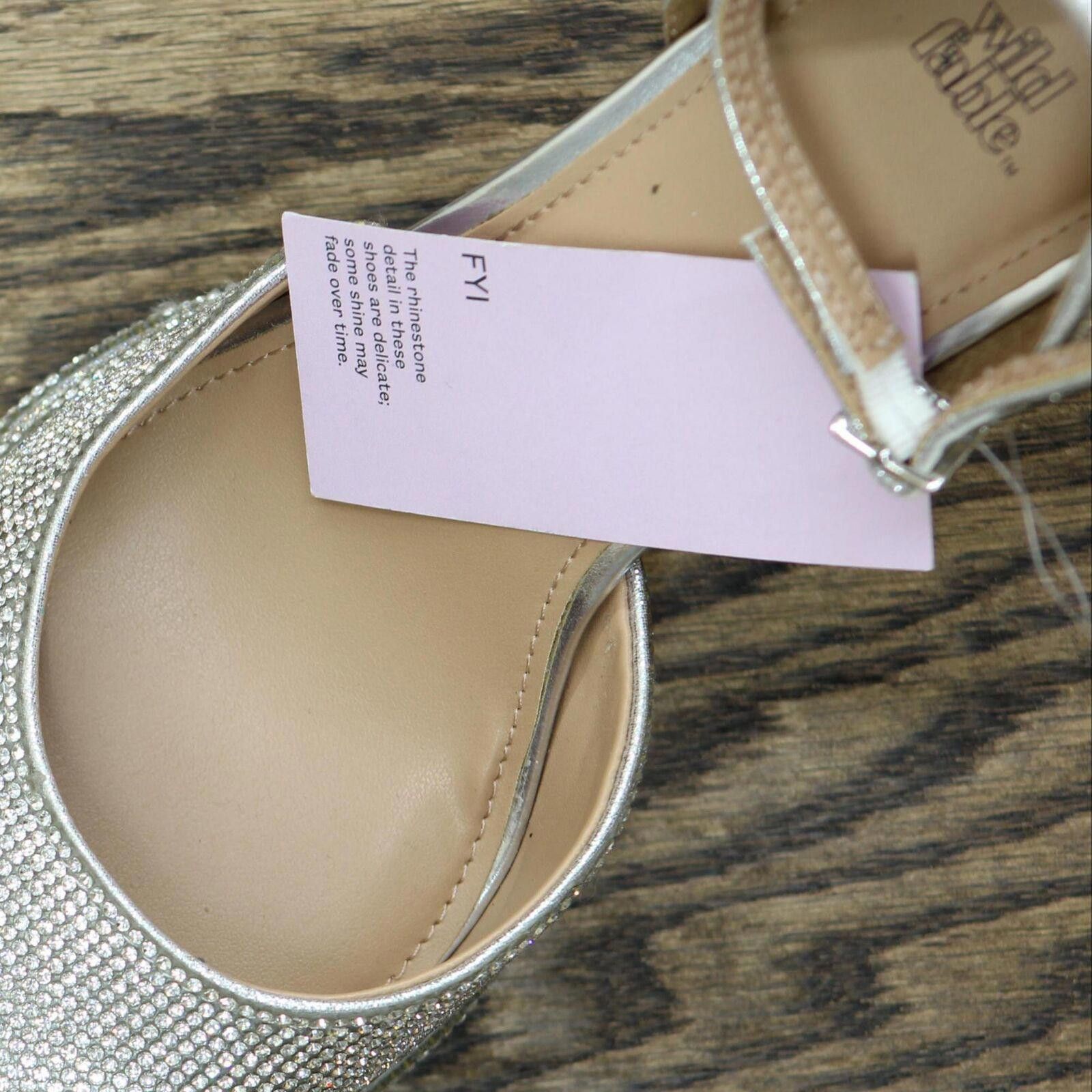 Designer Wild Fable Bianca Platform Pumps 88348327 Silver Gray 9.5M Size US 9.5 / IT 39.5 - 4 Thumbnail