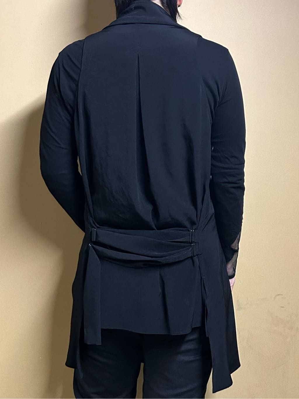 Yohji Yamamoto Yohji Yamamoto Femme - Sleeveless Long Jacket Vest Blouse Size S / US 4 / IT 40 - 9 Thumbnail