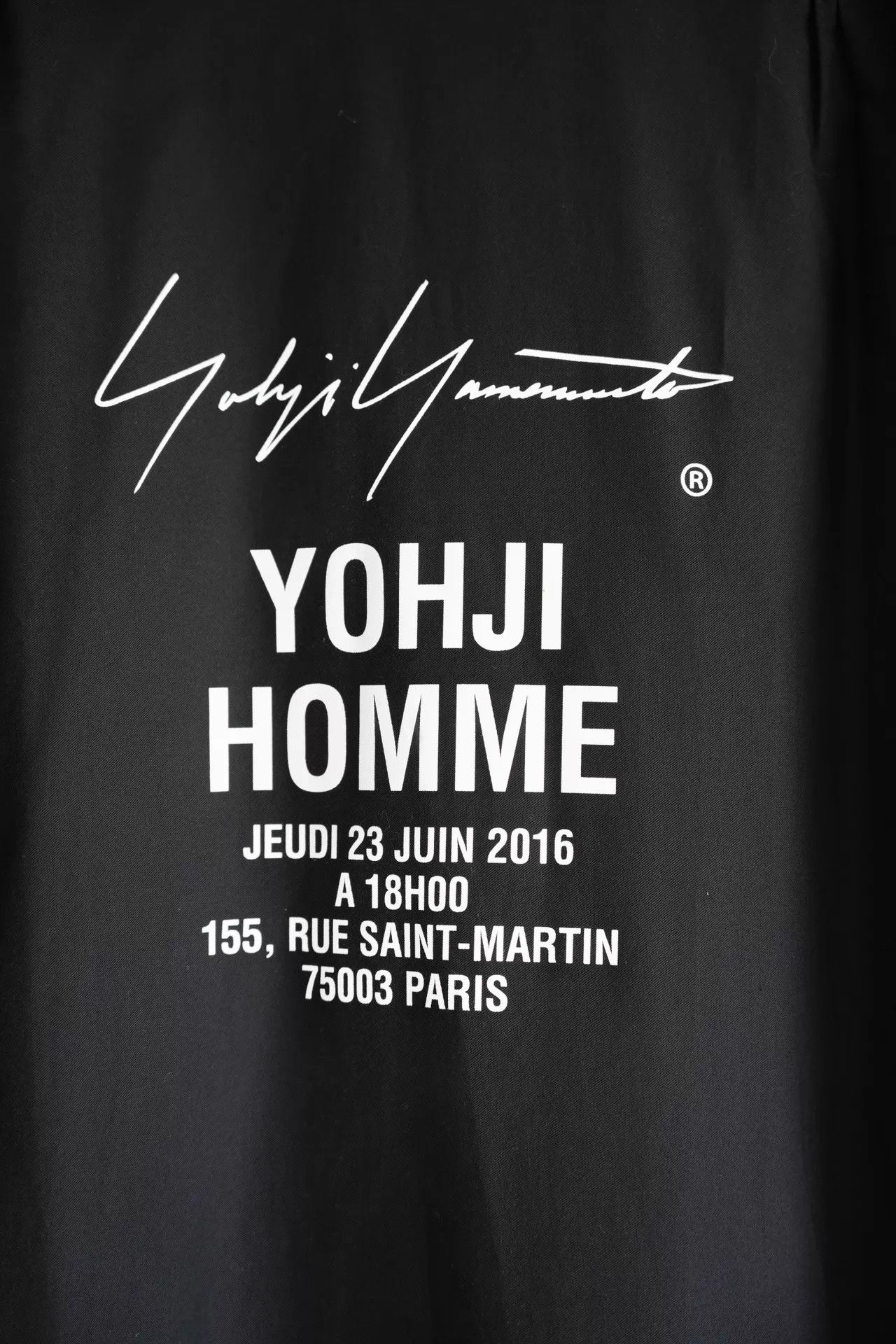 Yohji Yamamoto Yohji Yamamoto 17SS PH Back Sig Print Staff Shirt Size US L / EU 52-54 / 3 - 3 Thumbnail