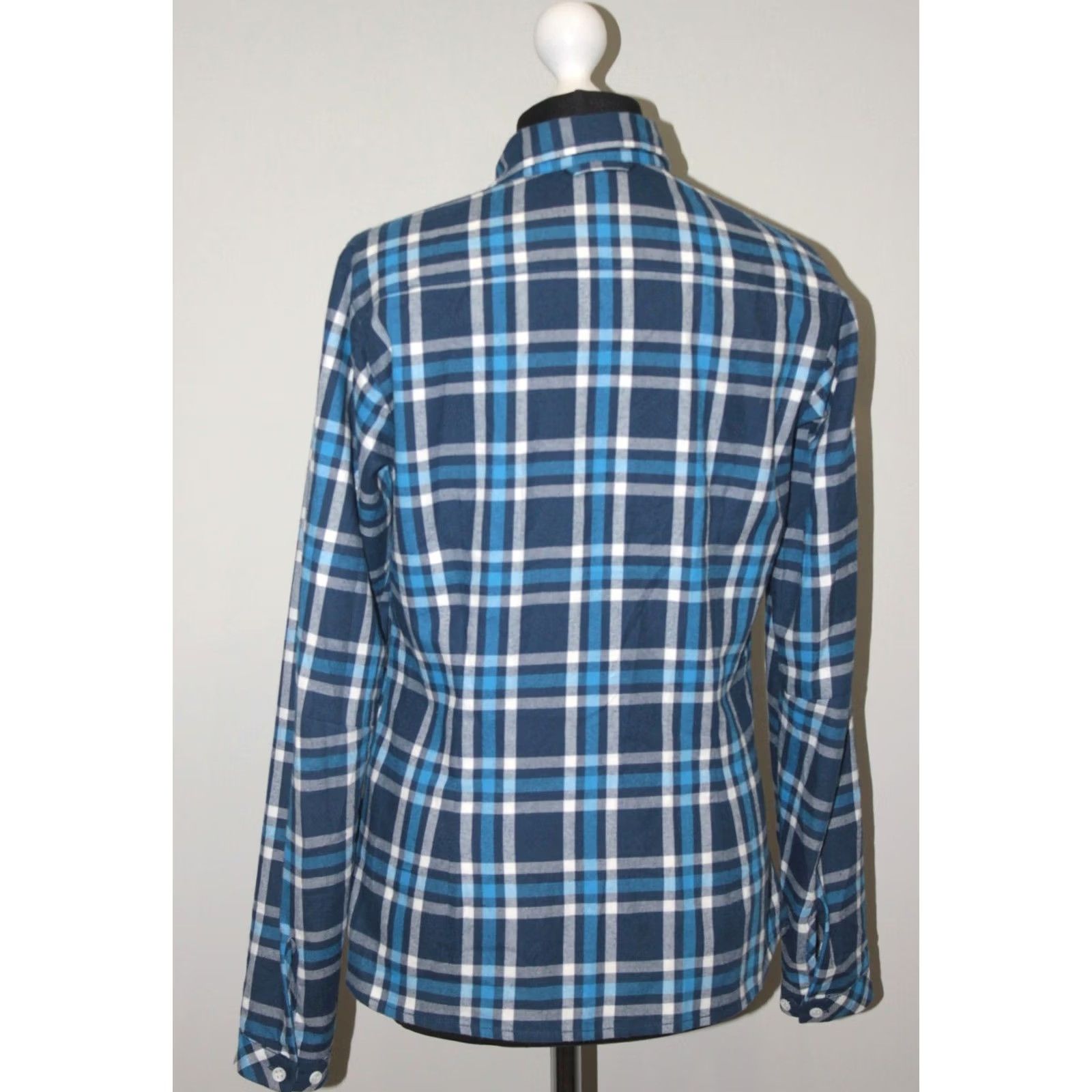 Vintage Haglofs womens long sleeve blue check shirt Size M Size M / US 6-8 / IT 42-44 - 5 Thumbnail