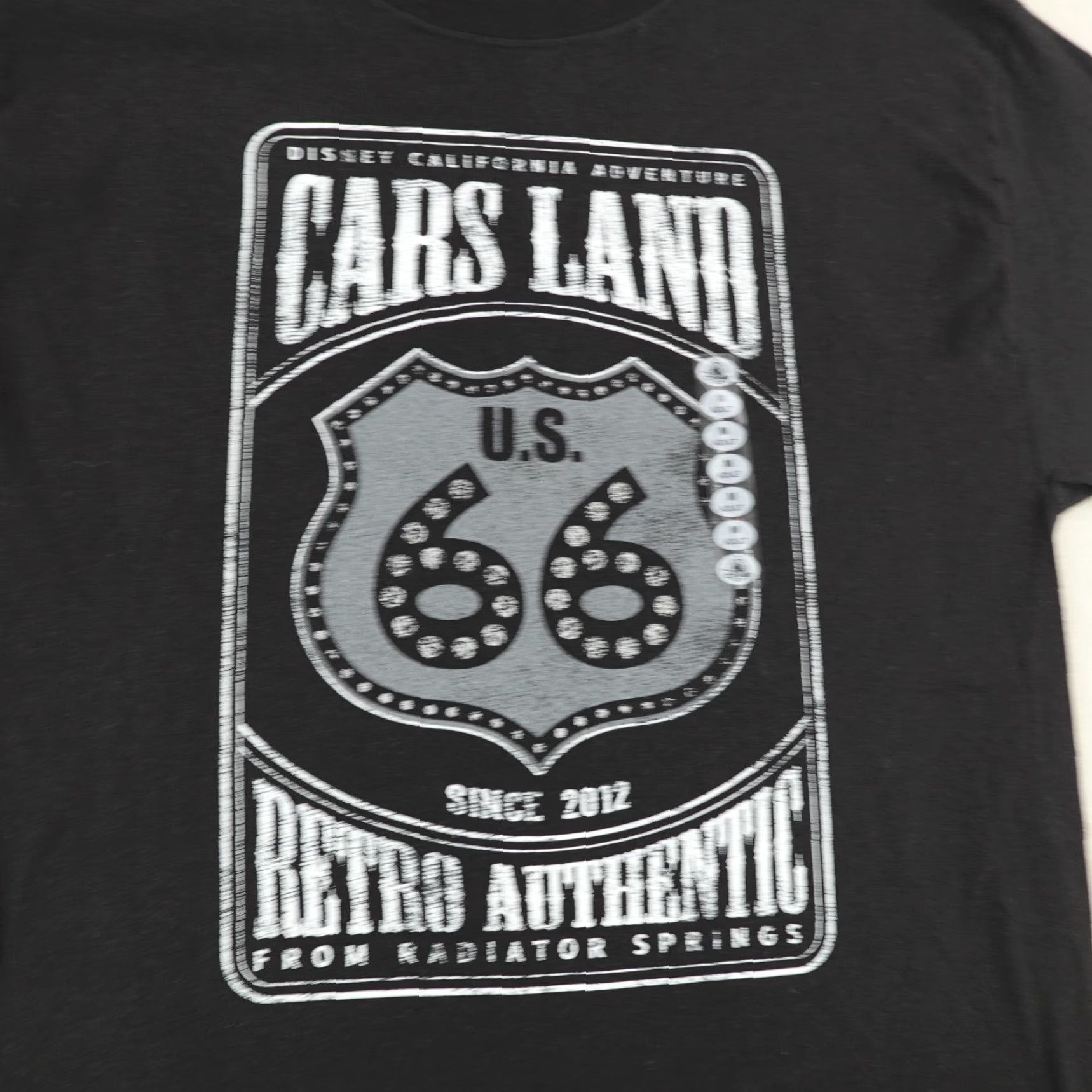 Disney Disney Shirt Mens Medium Black Cars Land Route 66 Pixar Cartoon Movie Tee NEW Size US M / EU 48-50 / 2 - 2 Thumbnail