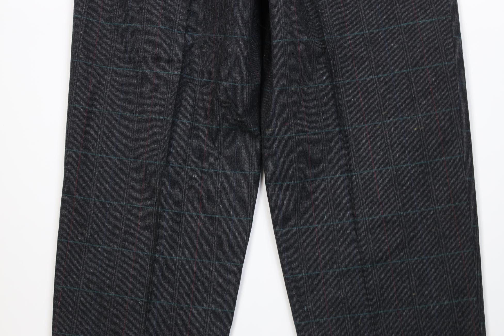 Vintage Vintage 90s Streetwear Tweed Knit Chino Pants Trousers Plaid Size US 32 / EU 48 - 13 Thumbnail
