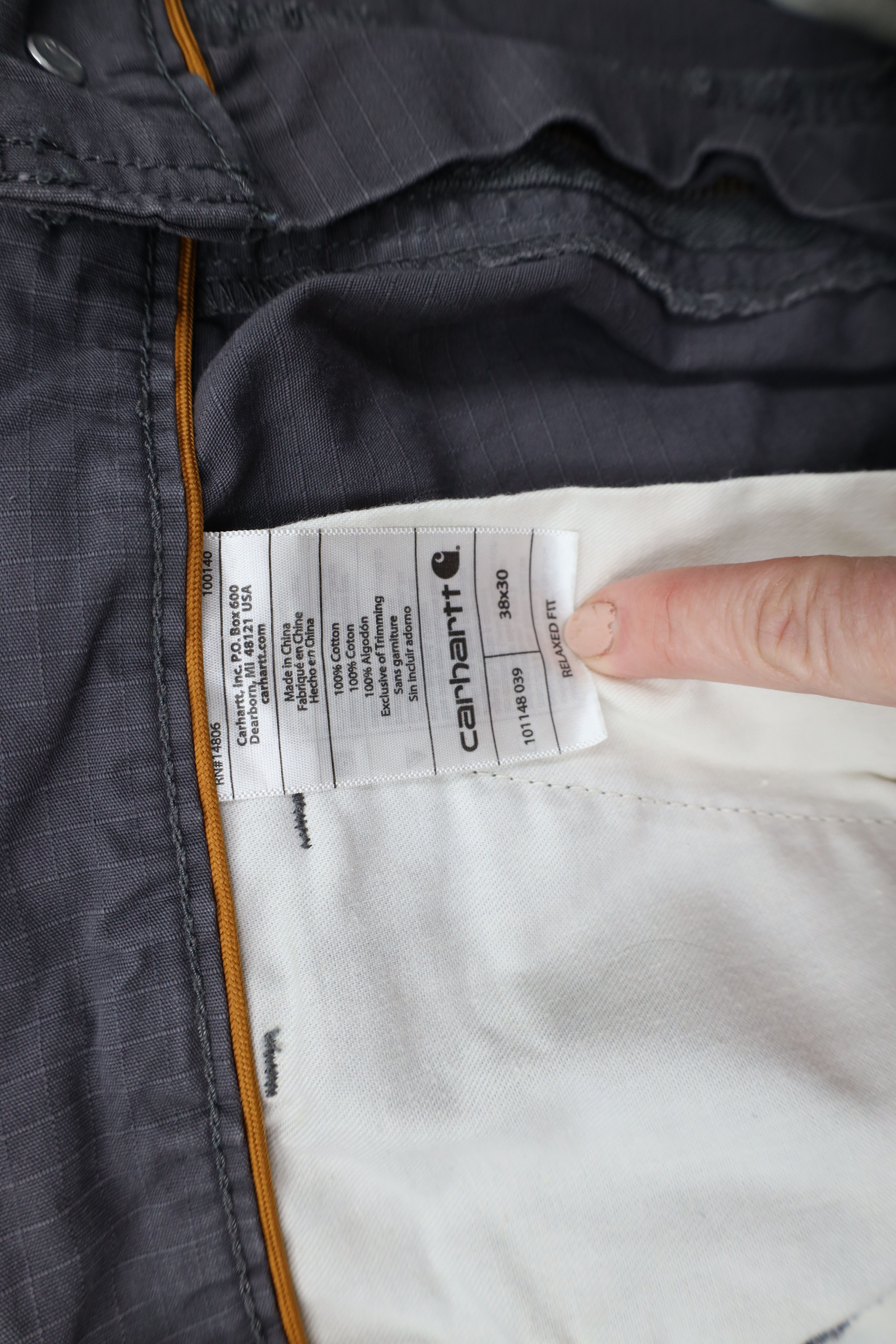 Carhartt Vintage Carhartt Relaxed Fit Ripstop Cargo Pants Gray Size US 38 / EU 54 - 9 Thumbnail