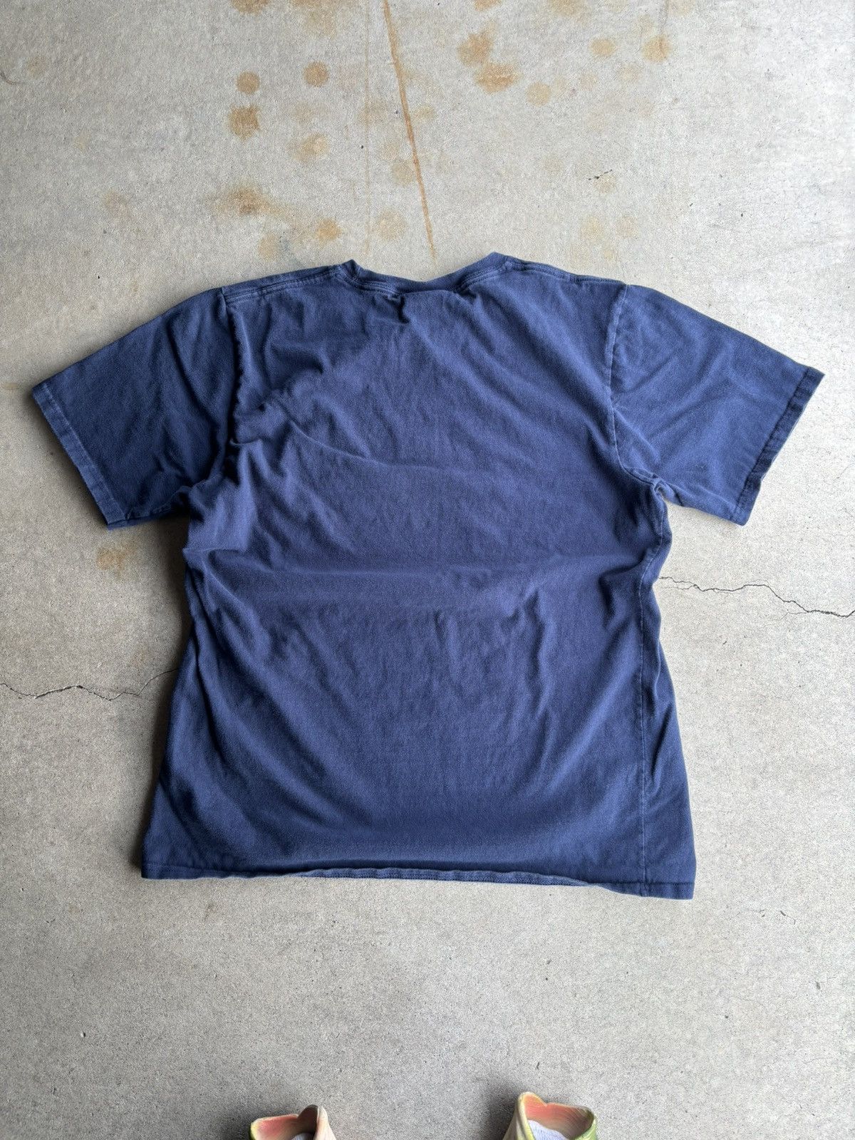 Other × Vintage Crazy 90s Imagination Boxy Heavyweight Navy Shirt Size US XL / EU 56 / 4 - 2 Thumbnail