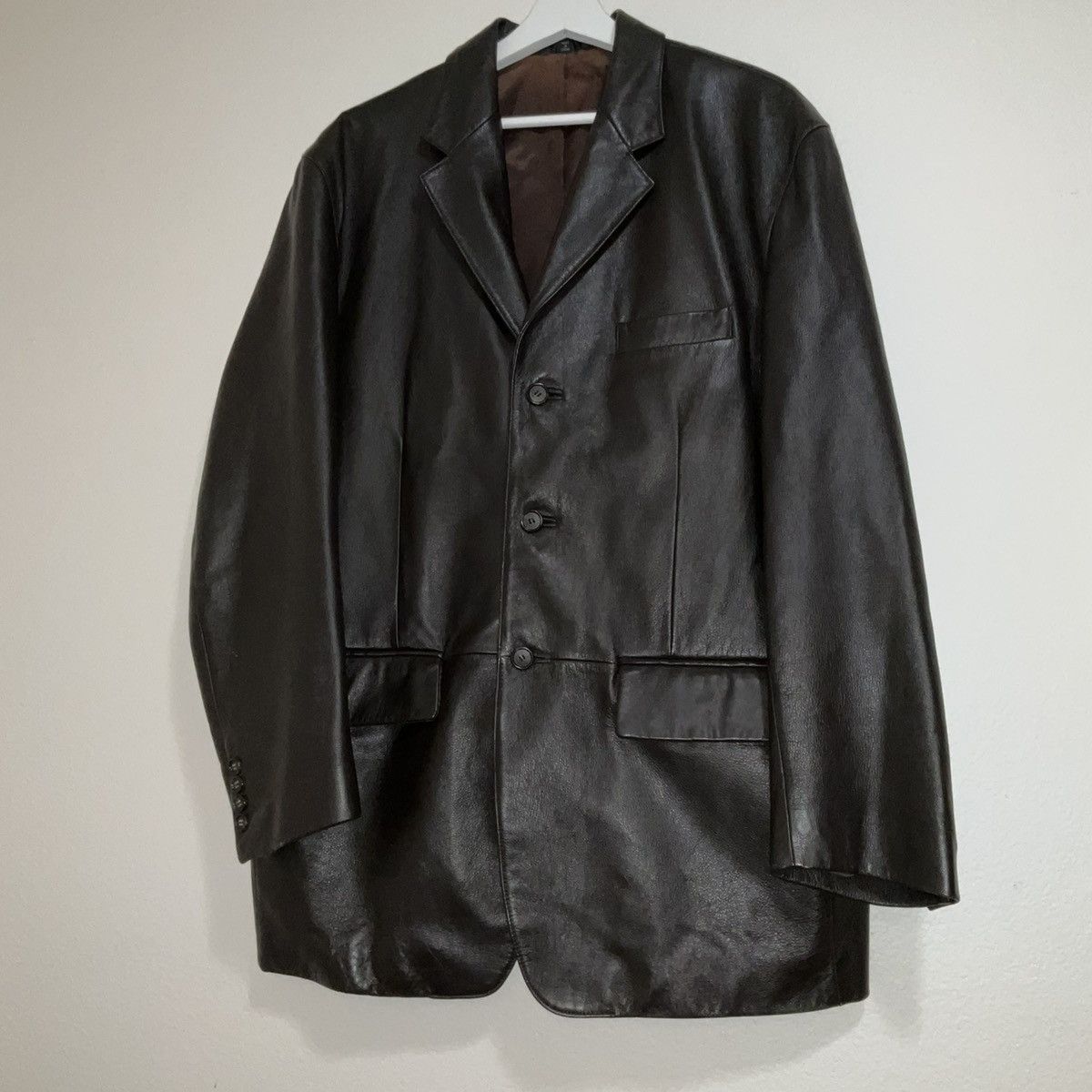 Polo Ralph Lauren Vintage Polo Ralph Lauren Lamb Leather Blazer Size US L / EU 52-54 / 3 - 1 Thumbnail